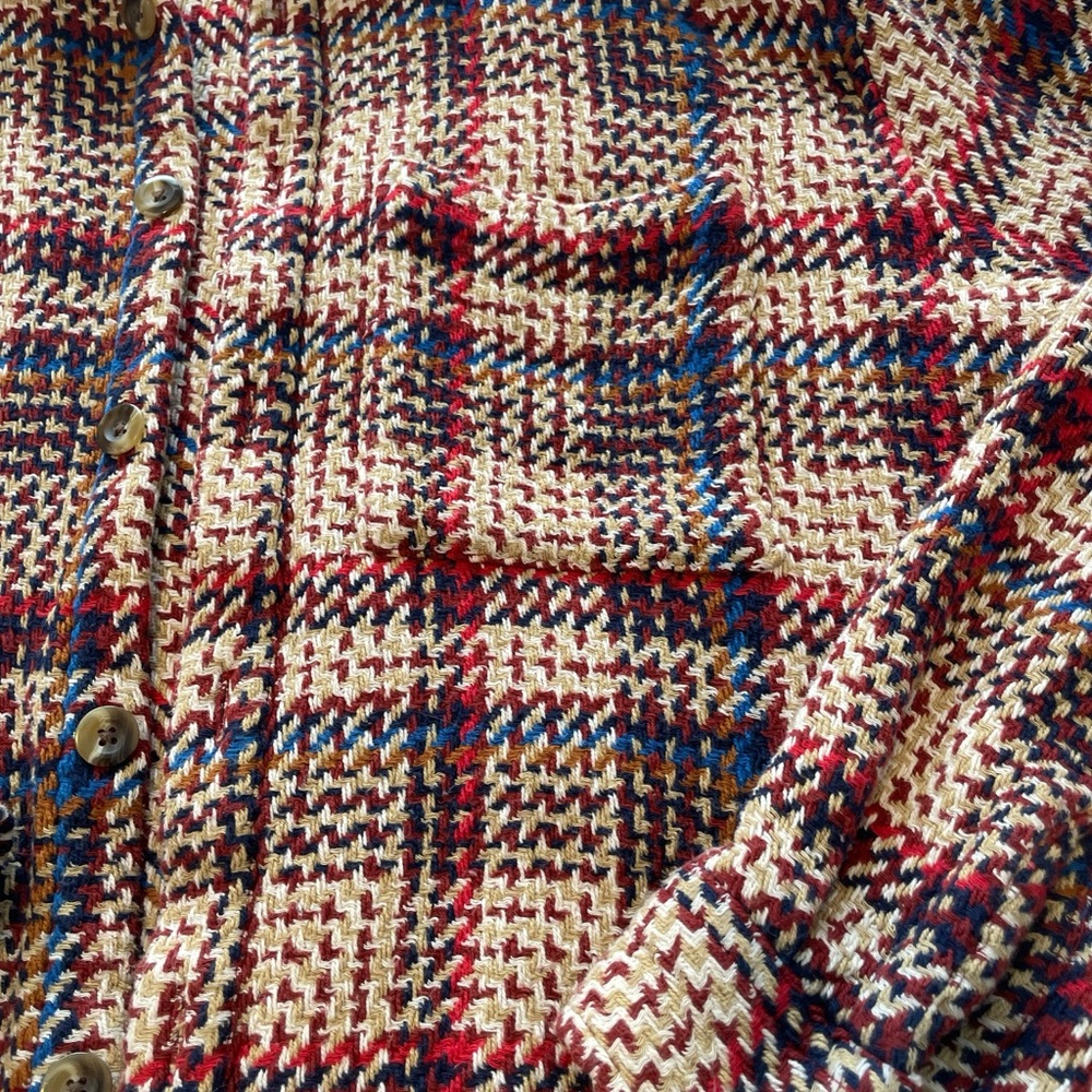 Urban Outfitters Colorful Houndstooth Jacket - Picture 3 of 5